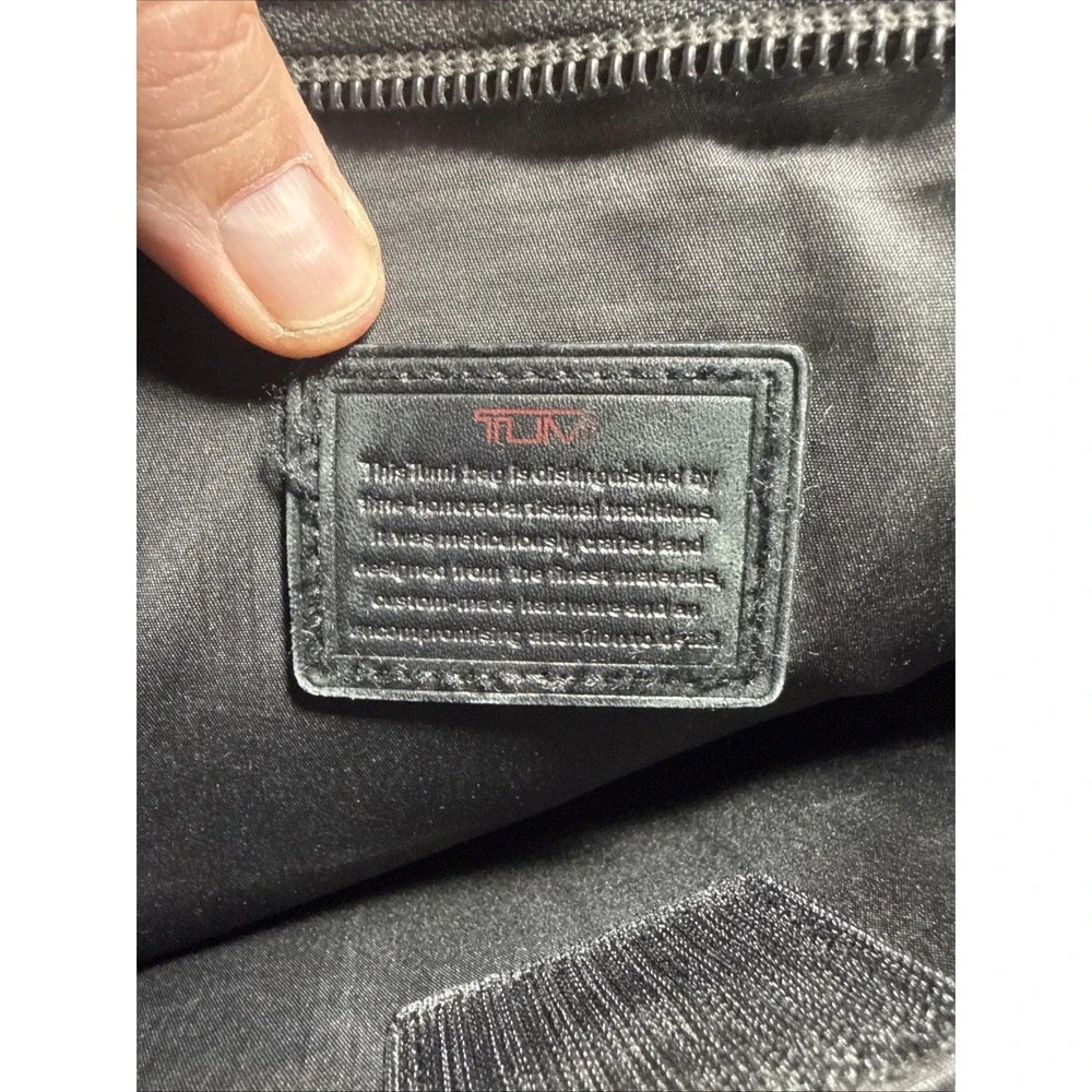 Tumi Alpha Nylon Leather Travel Laptop Briefcase 16